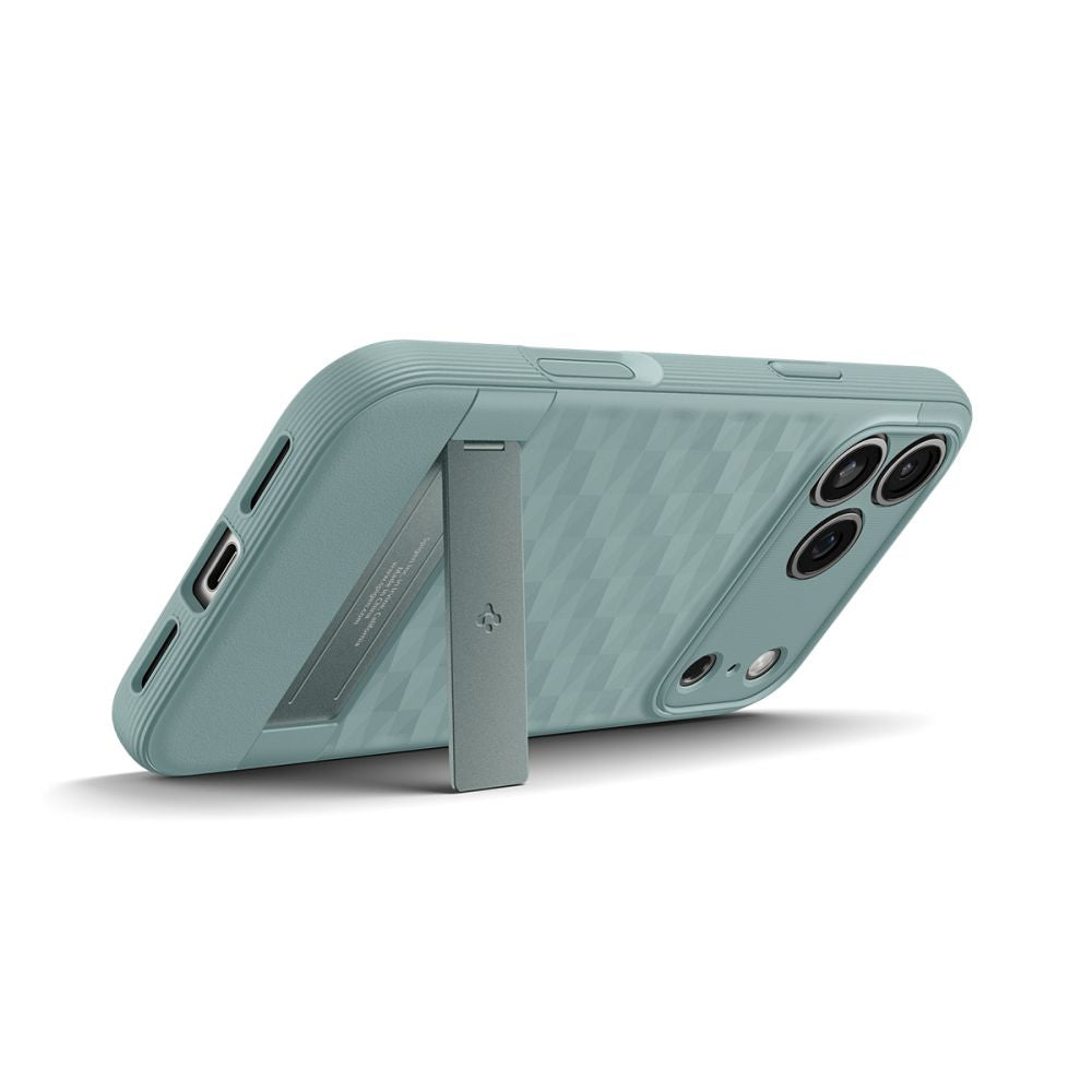 Dėklas Spigen Parallax "S" Mag MagSafe iPhone 17 Pro Max / 18 Pro Max, šalavijų žalias -- iPhone 17 Pro Max, iPhone 18...