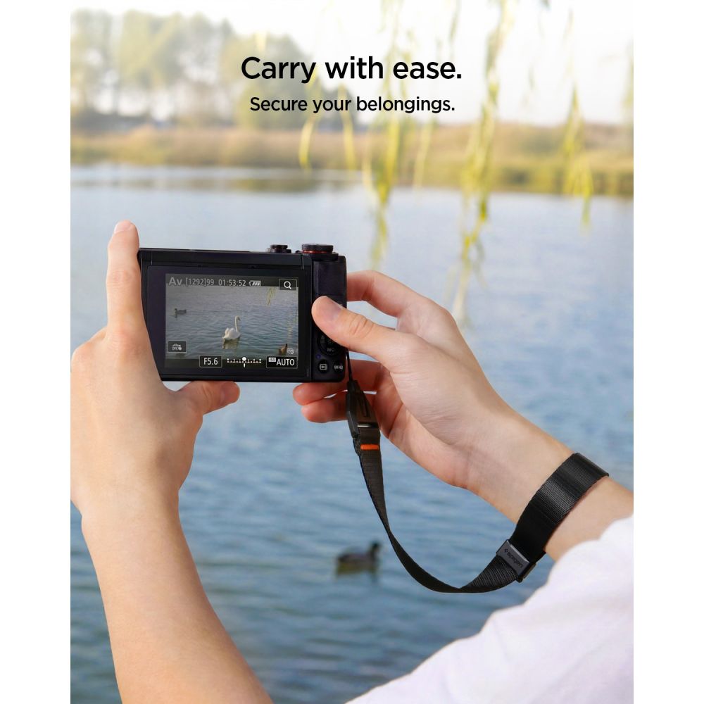 Apyrankė Spigen Universal Adjustable Lanyard Strap Wrist, juoda -- SPIGEN//Akcesoria