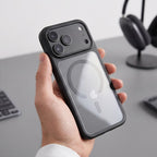 Dėklas ir apsauginis stiklas Tech-Protect MagOne MagSafe CC iPhone 17 Pro / 18 Pro, 2 vnt. stiklo, juodas / skaidrus --...
