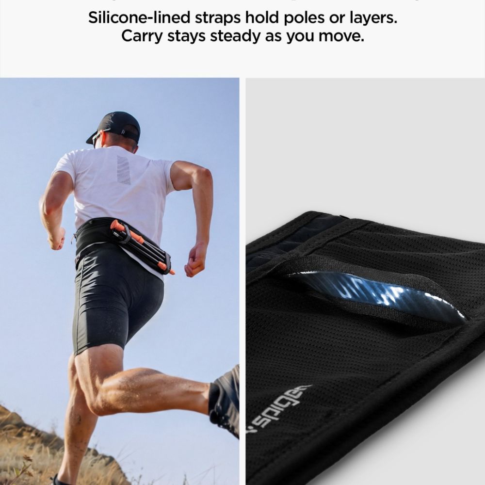 Bėgimo diržas Spigen A712 Dynamic Shield (M), juodas -- Uncategorized