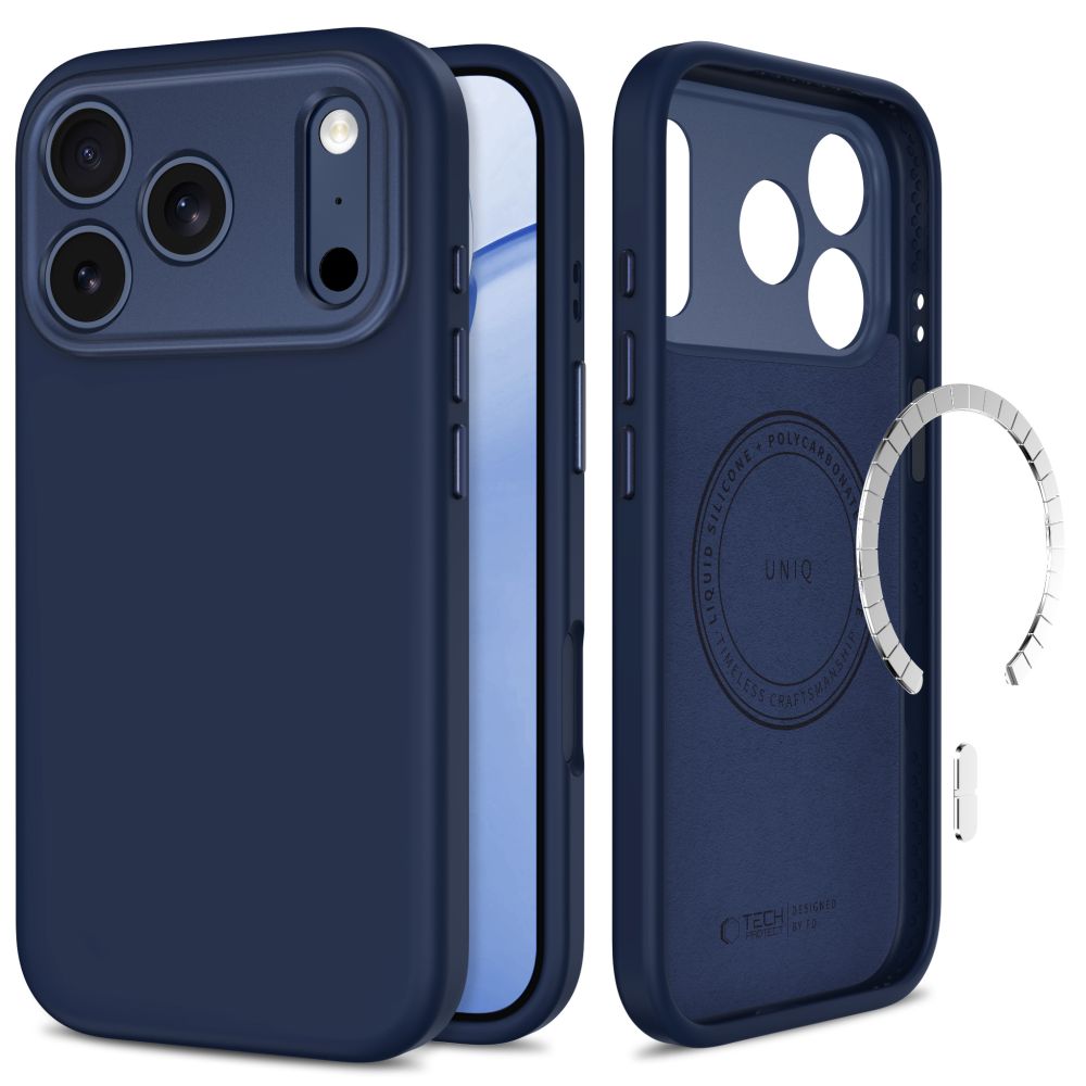 Dėklas Tech-Protect Uniq MagSafe iPhone 17 Pro / 18 Pro, tamsiai mėlynas -- iPhone 17 Pro, iPhone 18 Pro