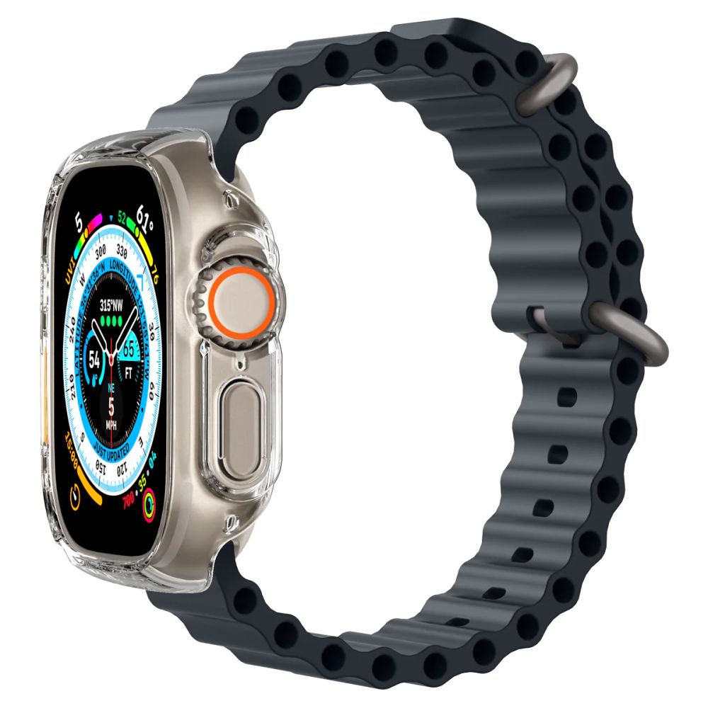 Dėklas Spigen Thin Fit Apple Watch Ultra 1 / 2 / 3 / 4 (49 mm), skaidrus -- Apple Watch Ultra (49 mm), Apple Watch Ultra...