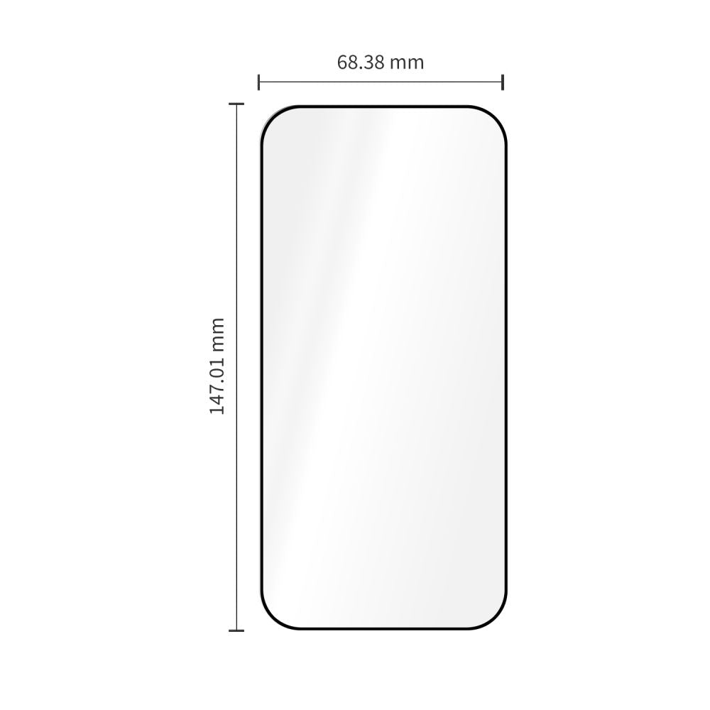 Apsauginis stiklas Tech-Protect Quick Set+ iPhone 17 Pro / 18 Pro, 2 vnt., juodas -- iPhone 17 Pro, iPhone 18 Pro
