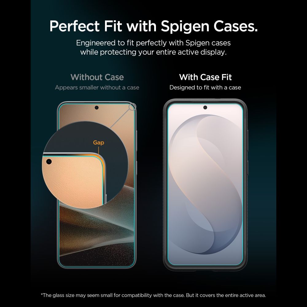 Apsauginis stiklas Spigen Glas.tR EZ Fit Pro AC Galaxy S26 FE, skaidrus -- Galaxy S26 FE