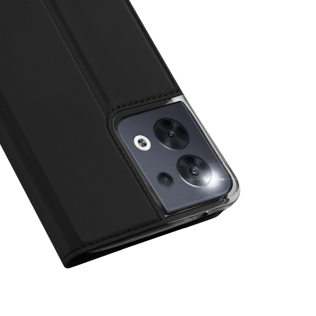 Dux Ducis Skin Pro dėklas Oppo Reno 8 – juodas -- Oppo Reno 8
