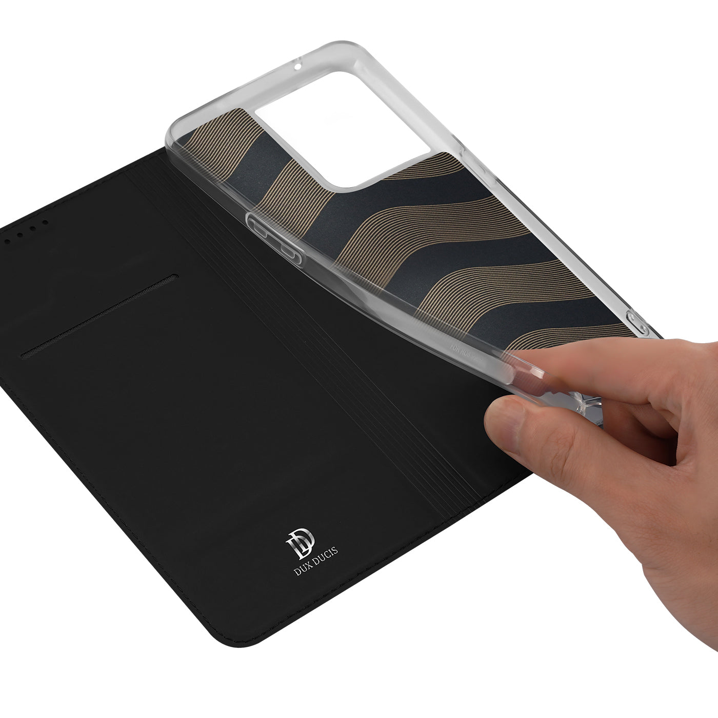 Dux Ducis Skin Pro dėklas Oppo Reno 8 – juodas -- Oppo Reno 8