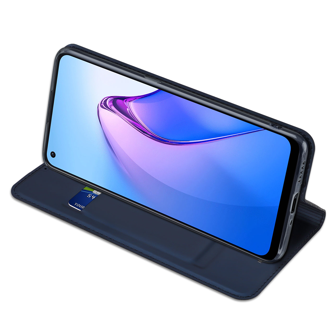 Dux Ducis Skin Pro dėklas Oppo Reno 8 – mėlynas -- Oppo Reno 8