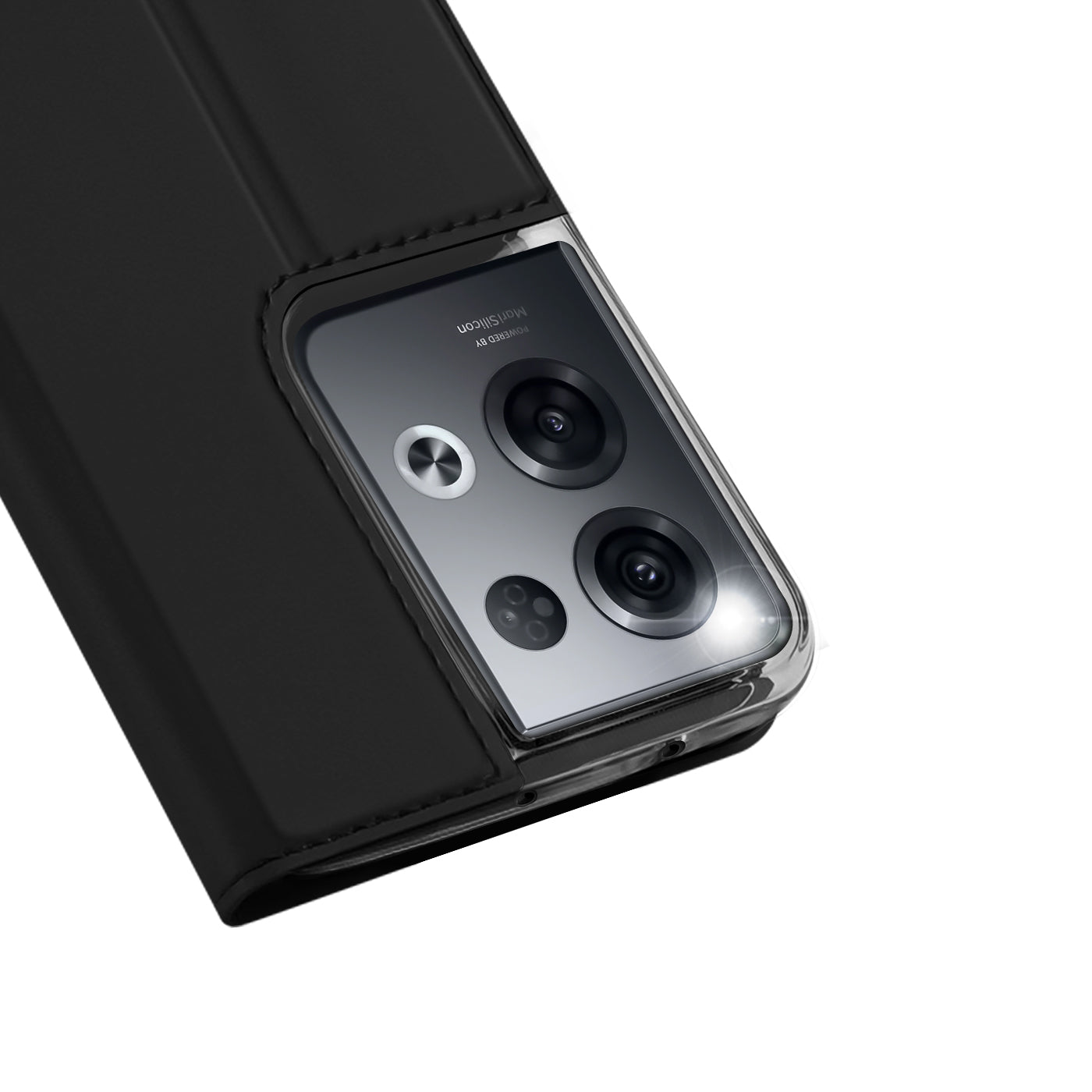 Dux Ducis Skin Pro dėklas Oppo Reno 8 Pro – juodas -- Oppo Reno 8 Pro