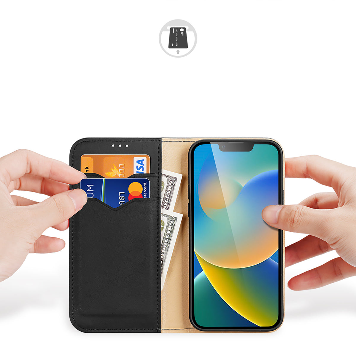 Dux Ducis Hivo odinis dėklas iPhone 14 Plus – juodas