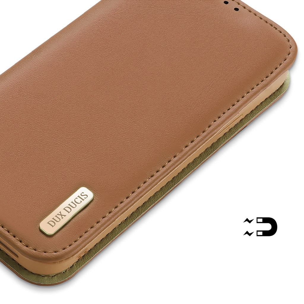 Dux Ducis Hivo odinis dėklas iPhone 14 Pro Max – rudas