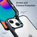 ESR Air Armor dėklas iPhone 14 Plus – skaidrus juodais kraštais -- iPhone 14 Plus