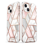 Supcase Cosmo dėklas iPhone 14 Plus – rožinis marmuras
