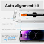 Spigen Glas.TR EZ Fit grūdintas stiklas iPhone 14 Pro (2 vnt.)