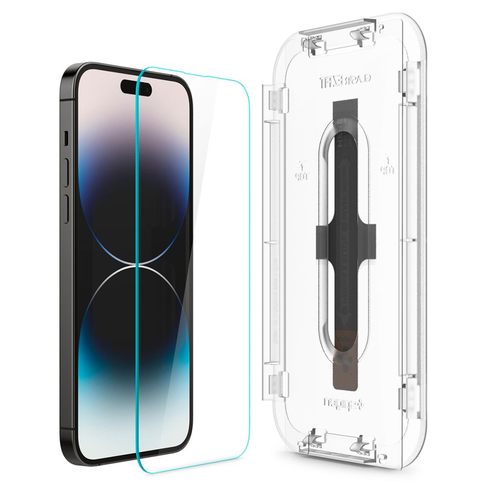 Spigen Glas.TR EZ Fit grūdintas stiklas iPhone 14 Pro (2 vnt.)