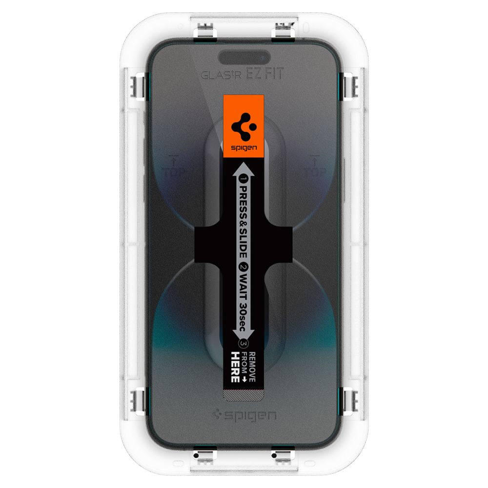 Spigen Glas.TR EZ Fit grūdintas stiklas iPhone 14 Pro (2 vnt.)