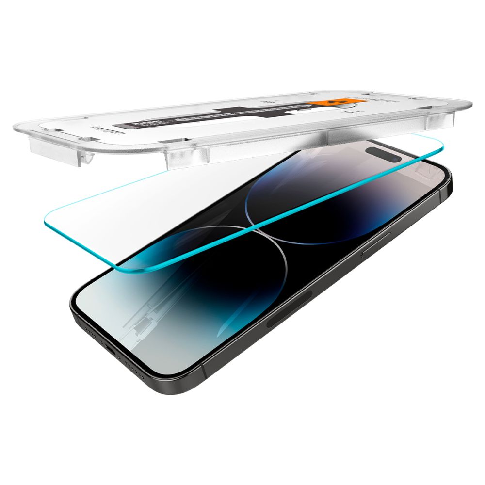 Spigen Glas.TR EZ Fit grūdintas stiklas iPhone 14 Pro (2 vnt.)