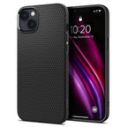 Spigen Liquid Air dėklas iPhone 14 Plus – juodas (matinis)