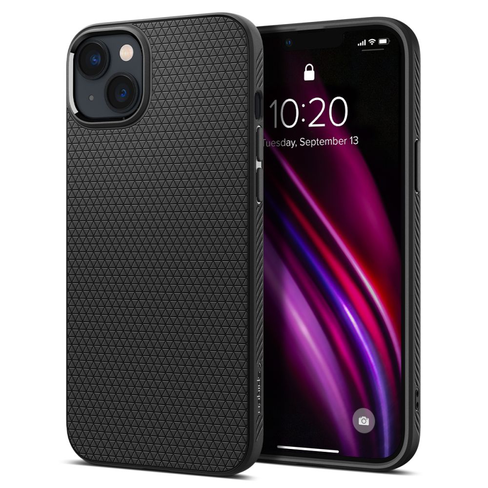 Spigen Liquid Air dėklas iPhone 14 Plus – juodas (matinis)