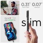 Spigen Liquid Air dėklas iPhone 14 Plus – juodas (matinis)