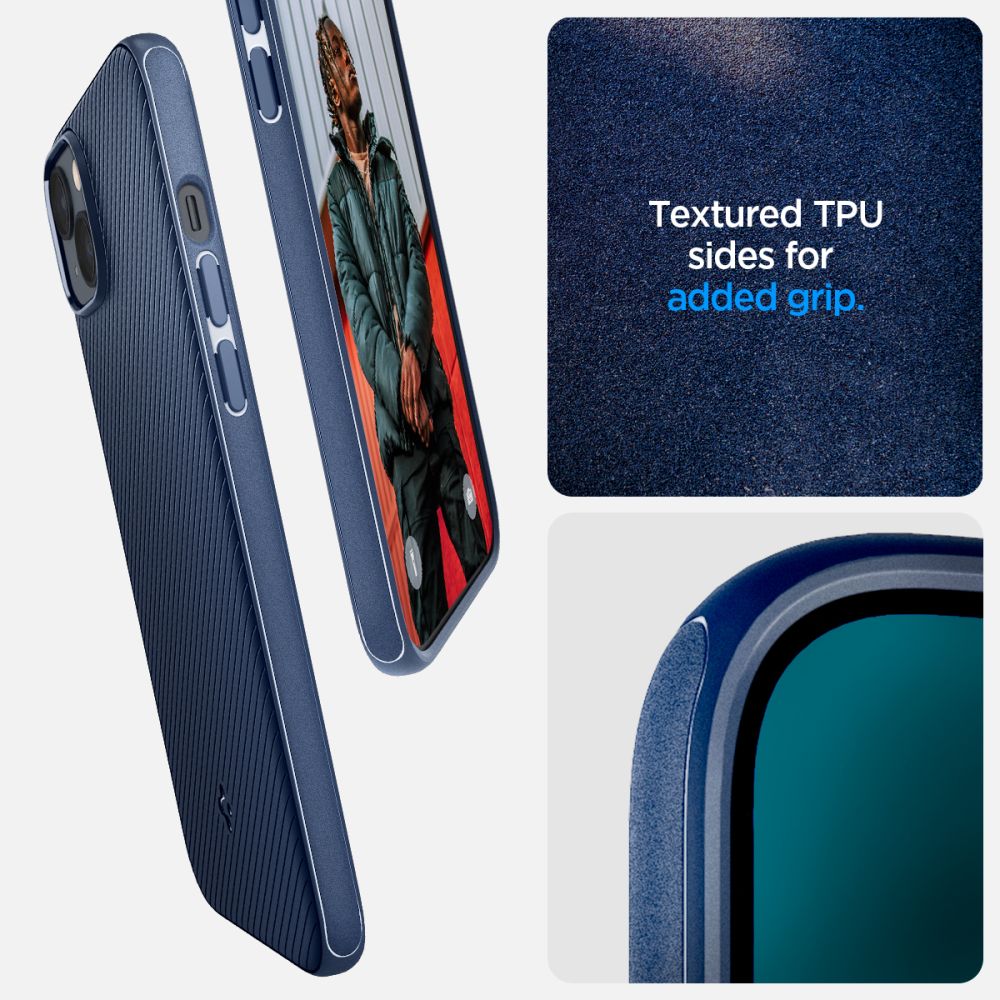Spigen Mag Armor dėklas iPhone 14 Plus – mėlynas