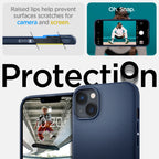 Spigen Mag Armor dėklas iPhone 14 Plus – mėlynas