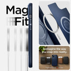 Spigen Mag Armor dėklas iPhone 14 Plus – mėlynas