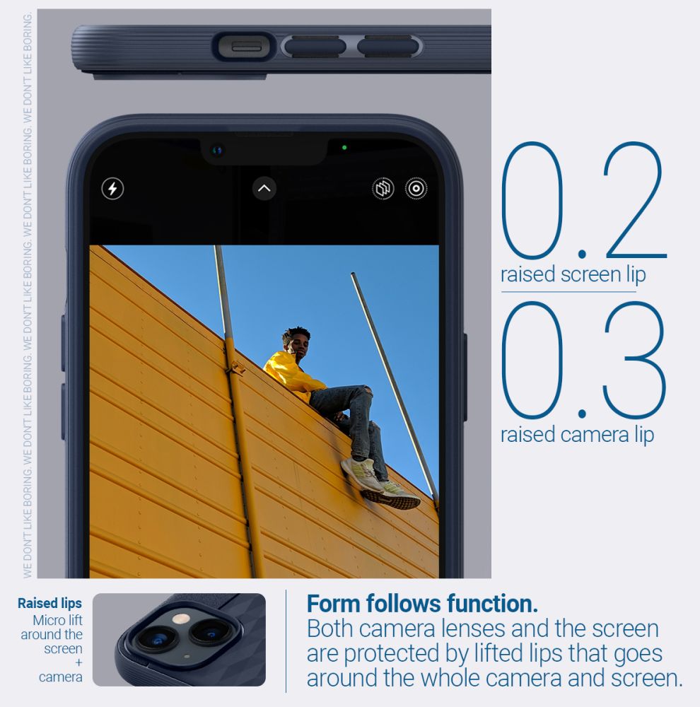 Caseology Parallax MagSafe dėklas iPhone 14 Plus – mėlynas