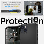 Spigen Rugged Armor MagSafe dėklas iPhone 14 – juodas
