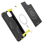 Spigen Rugged Armor MagSafe dėklas iPhone 14 – juodas