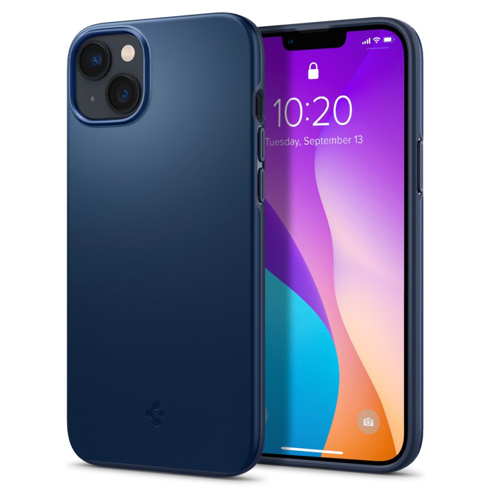 Spigen Thin Fit dėklas iPhone 14 Plus – mėlynas
