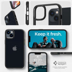 Spigen Ultra Hybrid dėklas iPhone 14 Plus – matinis juodas