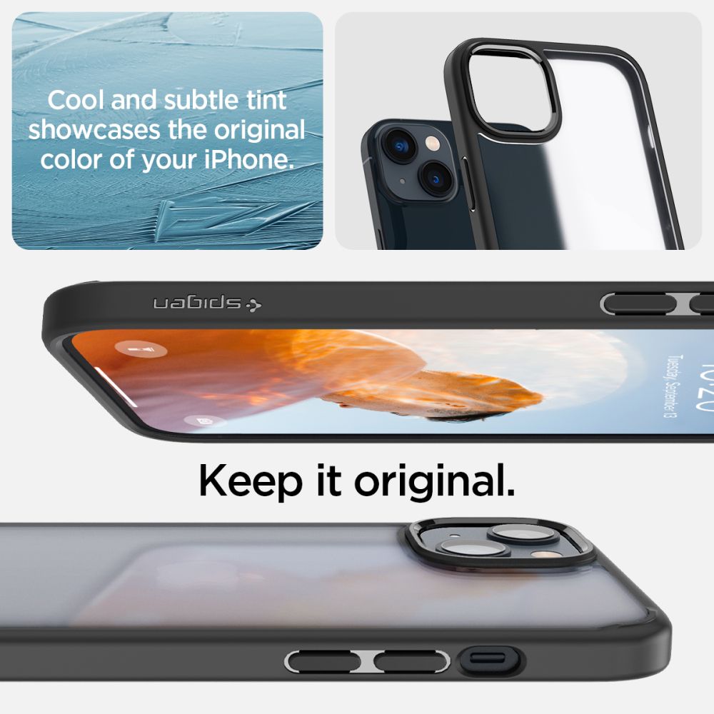 Spigen Ultra Hybrid dėklas iPhone 14 Plus – matinis juodas