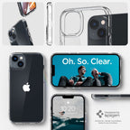Skaidrus Spigen Ultra Hybrid dėklas iPhone 14