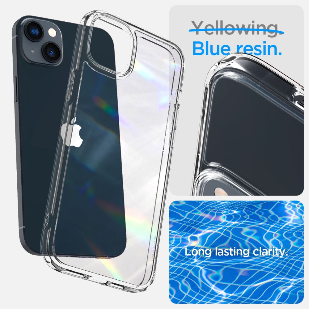 Skaidrus Spigen Ultra Hybrid dėklas iPhone 14