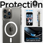 Spigen Ultra Hybrid MagSafe dėklas iPhone 14 Pro – skaidrus/baltas