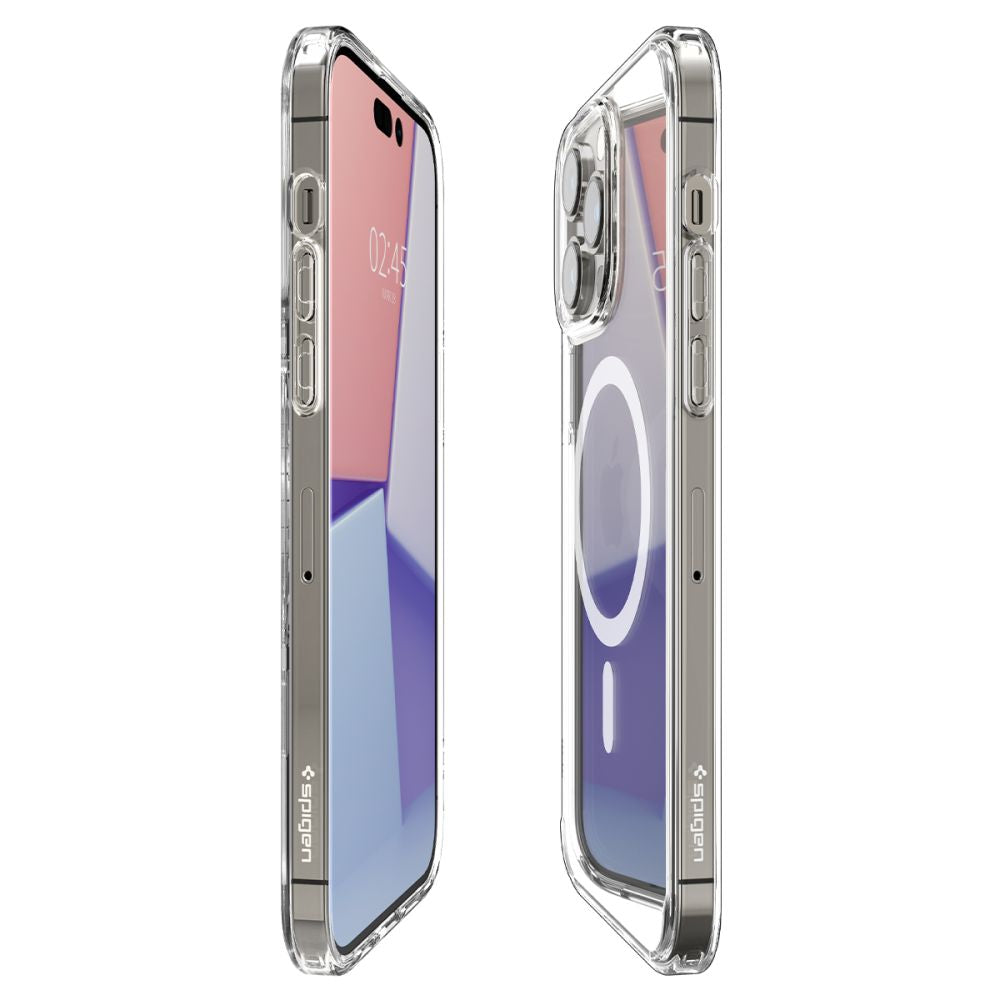 Spigen Ultra Hybrid MagSafe dėklas iPhone 14 Pro – skaidrus/baltas