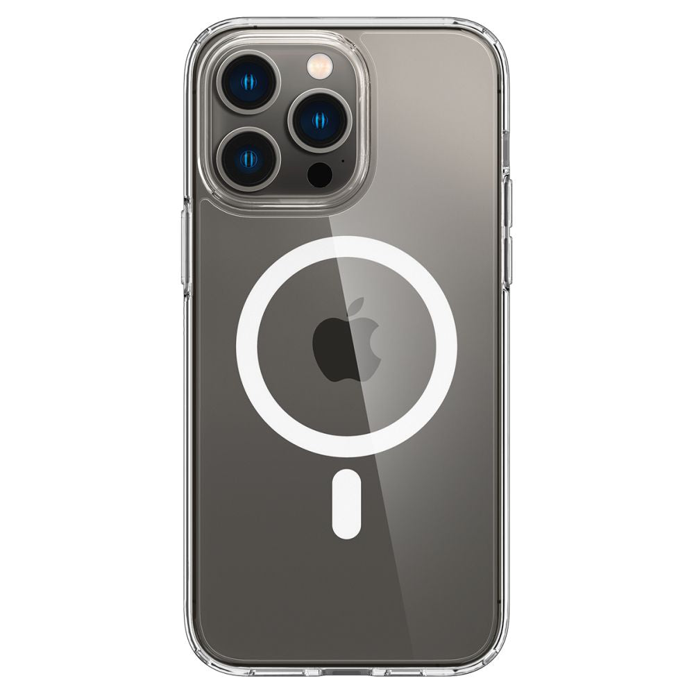 Spigen Ultra Hybrid MagSafe dėklas iPhone 14 Pro – skaidrus/baltas