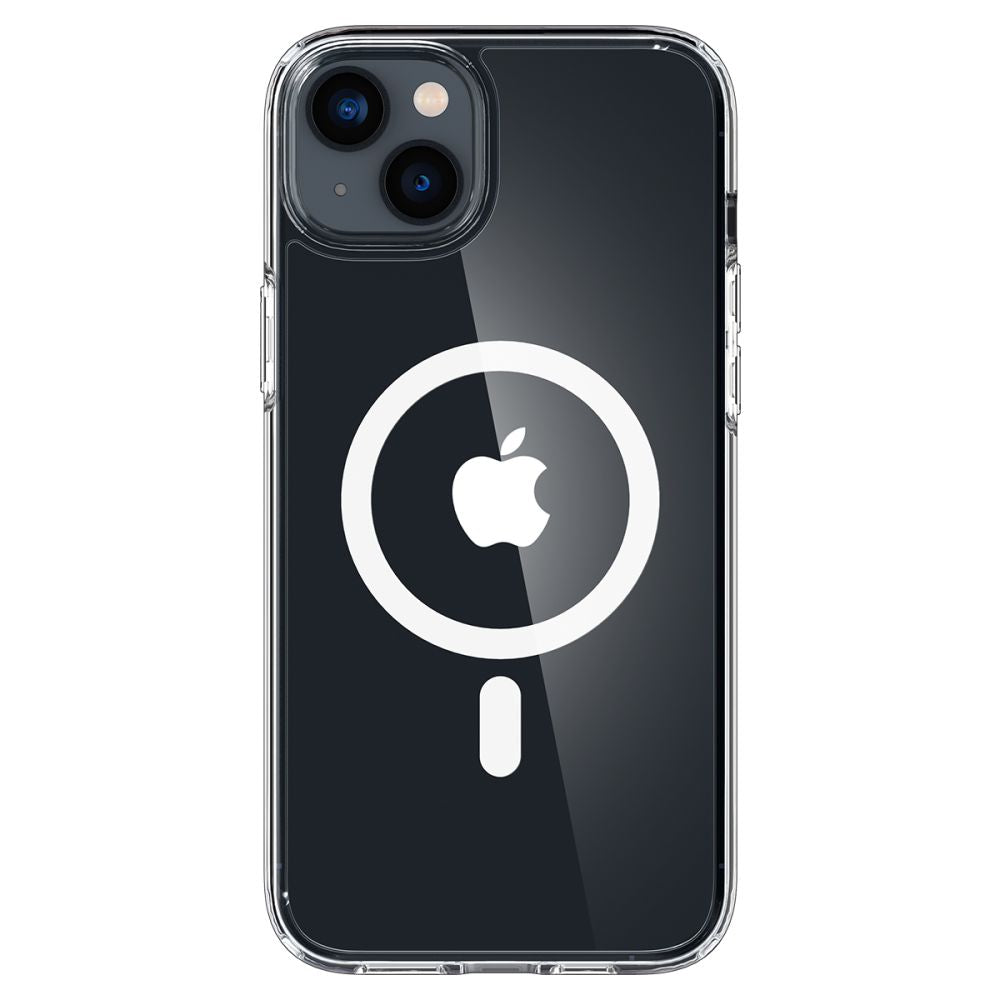 Spigen Ultra Hybrid MagSafe dėklas iPhone 14 – skaidrus/baltas