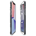 Spigen Ultra Hybrid MagSafe dėklas iPhone 14 – skaidrus/baltas