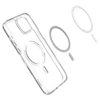 Spigen Ultra Hybrid MagSafe dėklas iPhone 14 – skaidrus/baltas