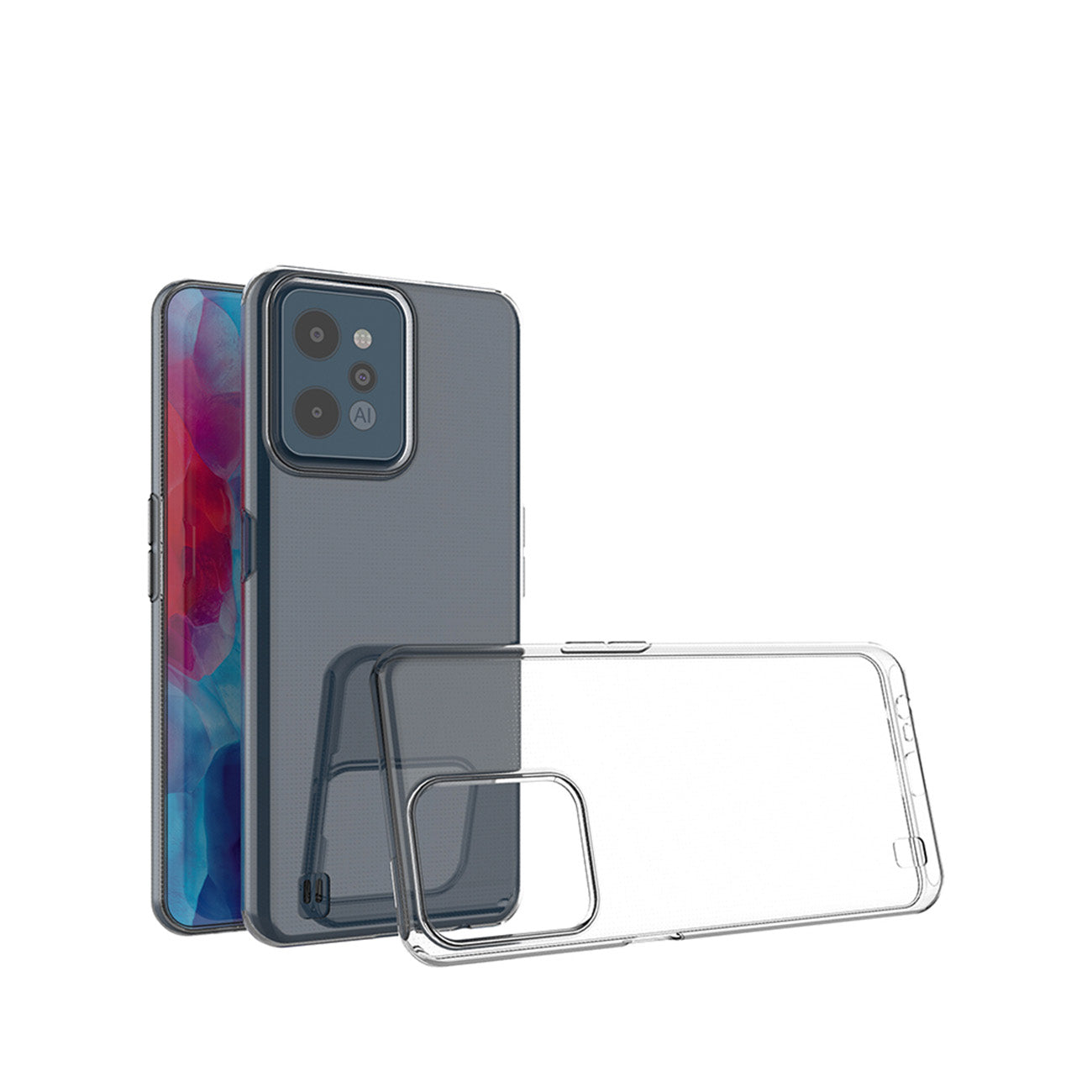 Skaidrus itin plonas TPU dėklas Realme C31 -- Realme C31
