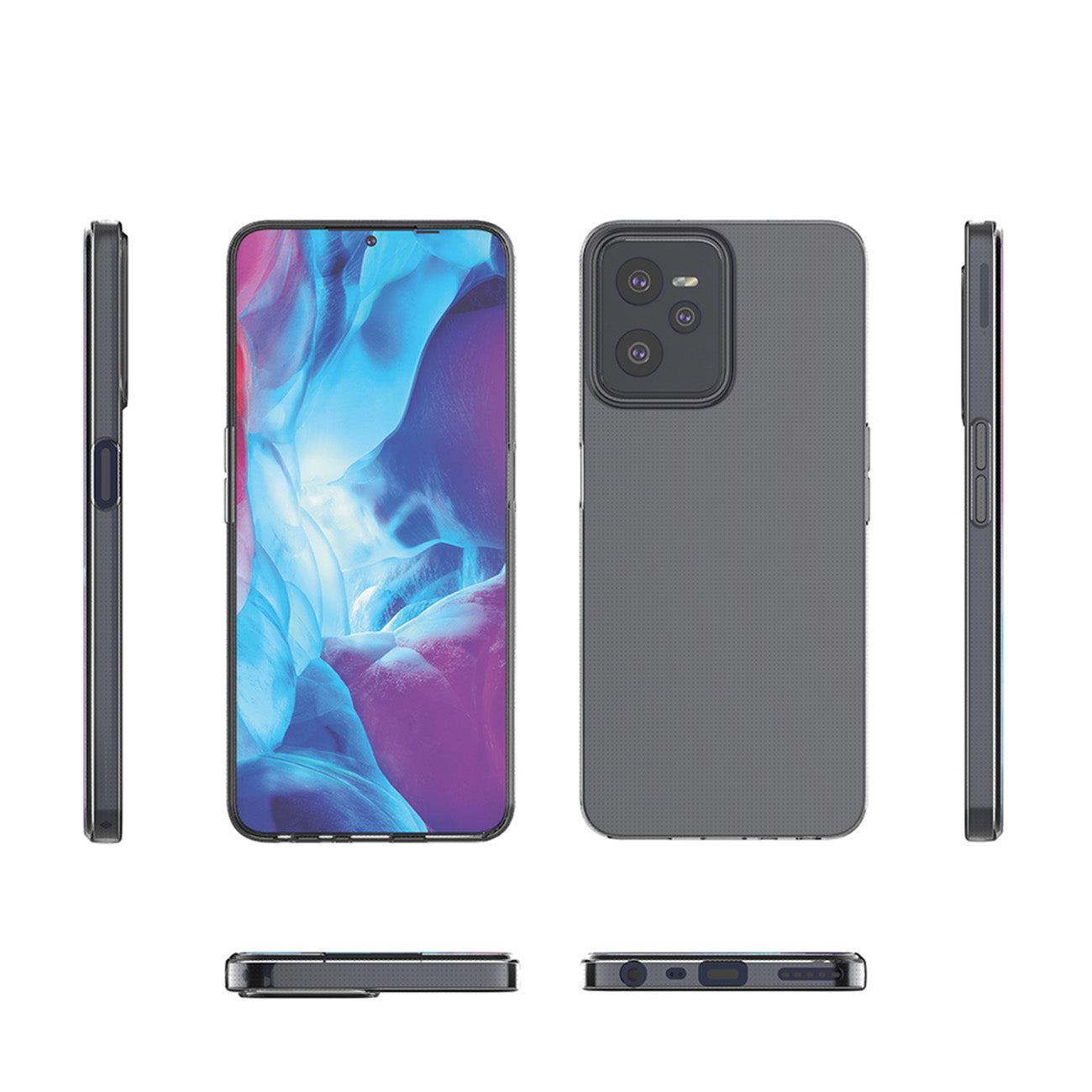 Skaidrus TPU dėklas Realme C35 – 0,5 mm -- Realme C35