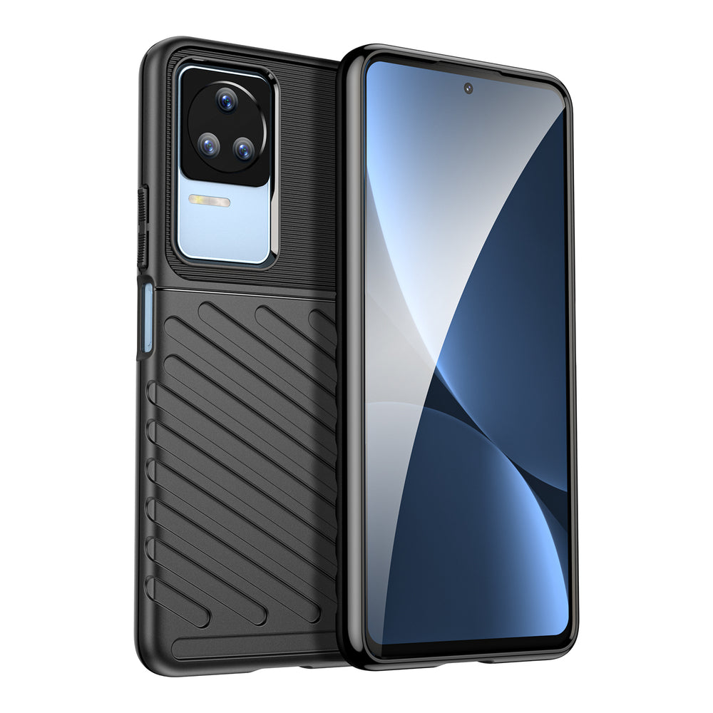 Xiaomi Poco F4 5G Thunder Case TPU dėklas – juodas Pirmasis paveikslėlis