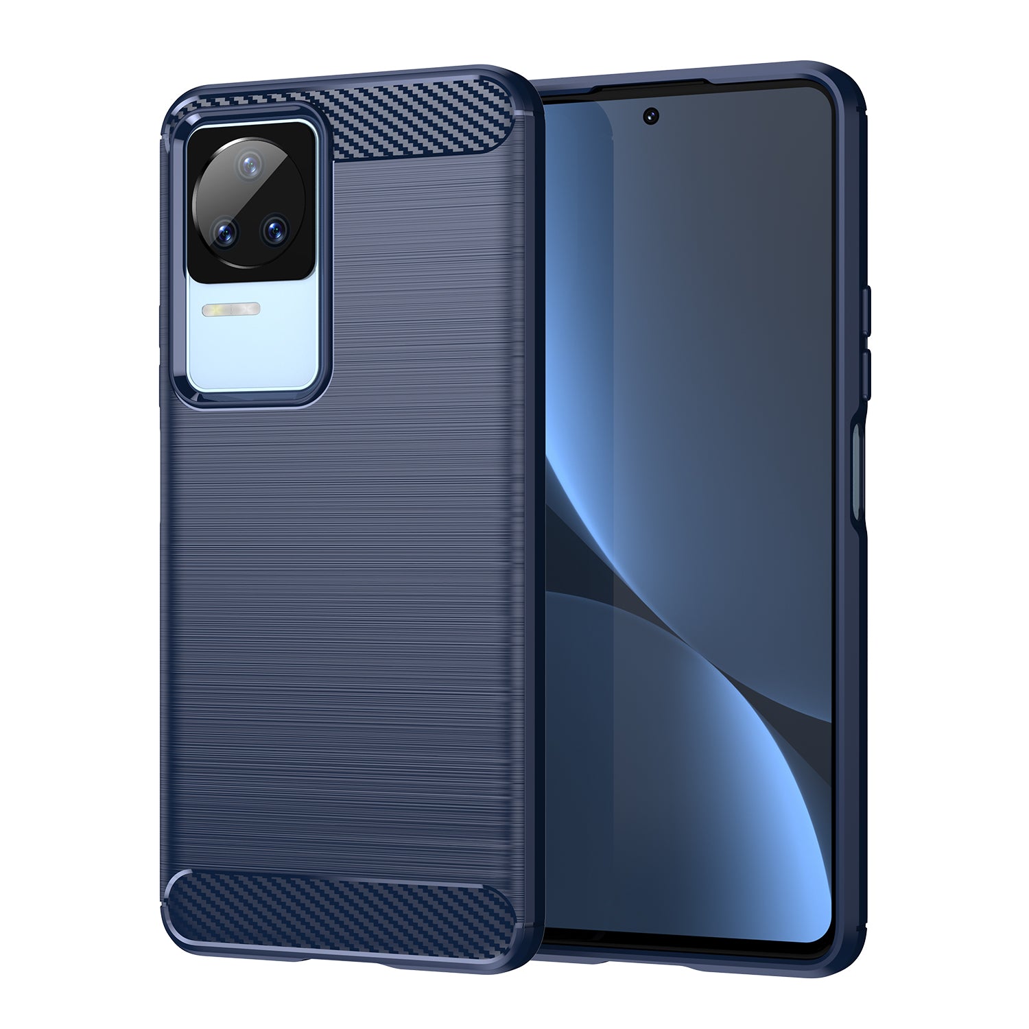 Anglies rašto TPU dėklas Xiaomi Poco F4 5G – mėlynas -- Xiaomi Poco F4