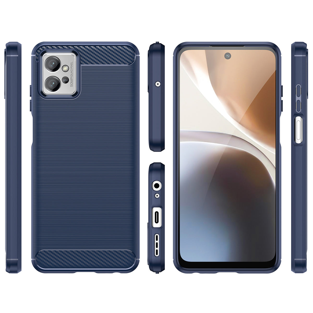 Anglies rašto TPU dėklas Realme Narzo 50 5G – juodas -- Oppo A57