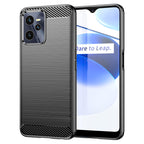 Carbon Case dėklas Realme C35 – juodas (TPU) -- Realme C35