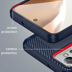 Carbon Case dėklas Realme C35 – juodas (TPU) -- Realme C35