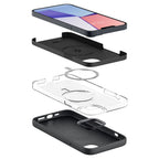 Spigen Silicone Fit MagSafe dėklas iPhone 14 Plus – juodas
