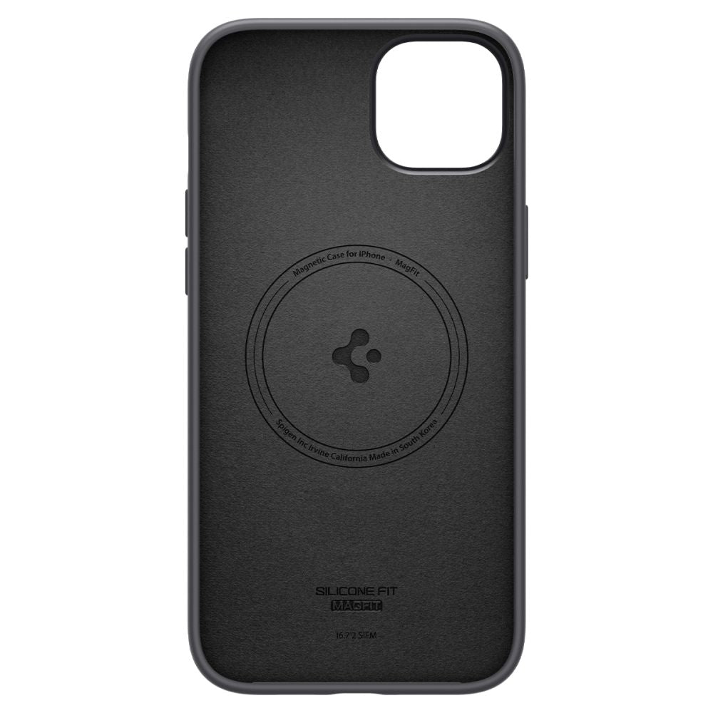 Spigen Silicone Fit MagSafe dėklas iPhone 14 Plus – juodas