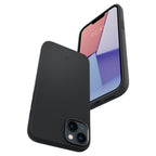 Spigen Silicone Fit MagSafe dėklas iPhone 14 Plus – juodas